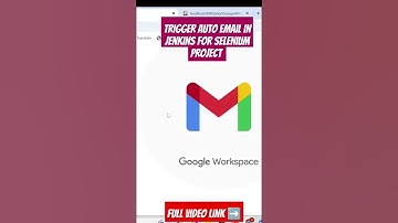 Auto trigger email in jenkins for selenium framework