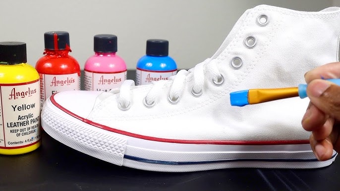 How To PAINT On FABRIC SHOES!🎨👟 (EASY) 