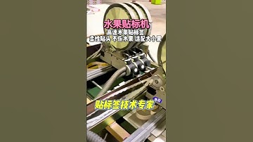 High speed fruit labeling machine