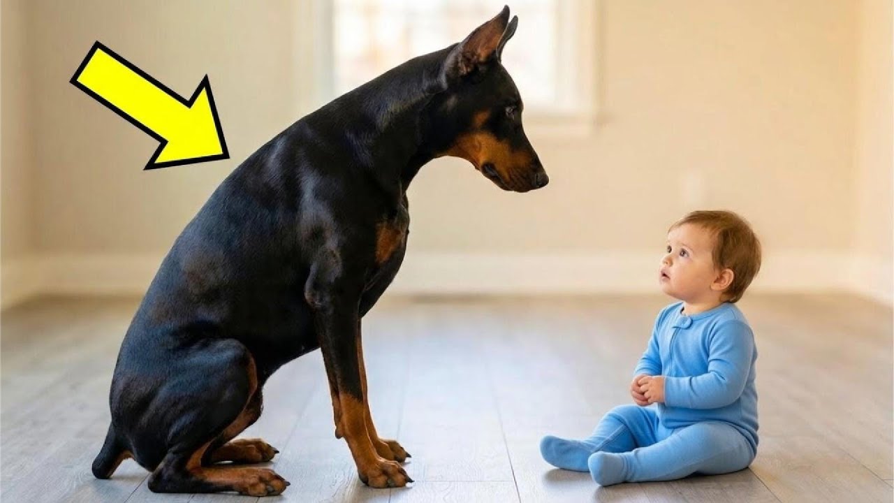 Bébé et Doberman : Le Moment Incroyable Qui A Fait Pleurer Ses Parents 😱🐶💖