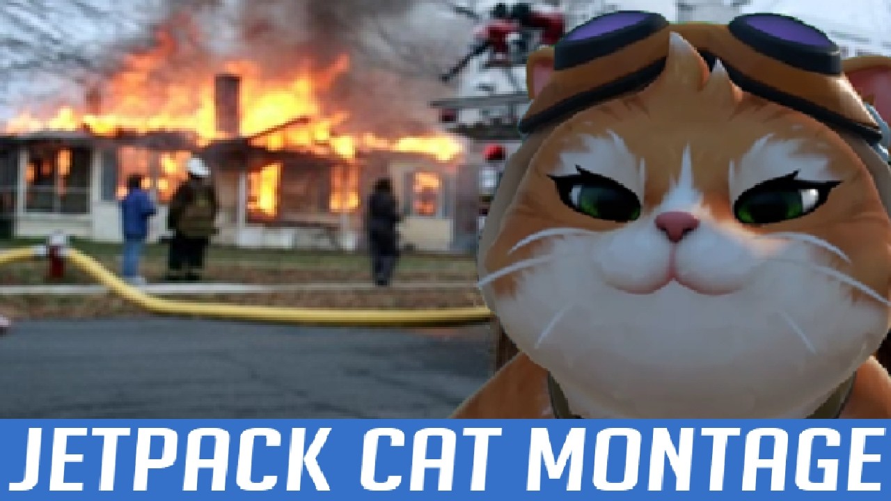 a very silly jetpack cat overwatch montage