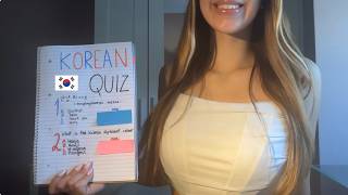 asmr korean quiz 🇰🇷