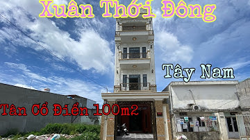Mặt Tiền Xuân Thới Đông 100m2 x 2 lầu đúc | Tân Cổ Điển , Sổ hồng - Hỗ Trợ Bank