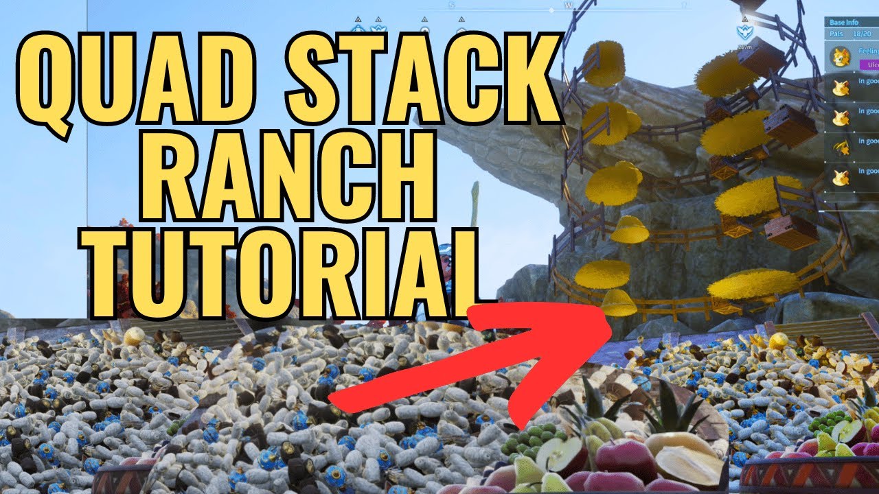 PALWORLD How to make a QUAD STACKER RANCH! - YouTube