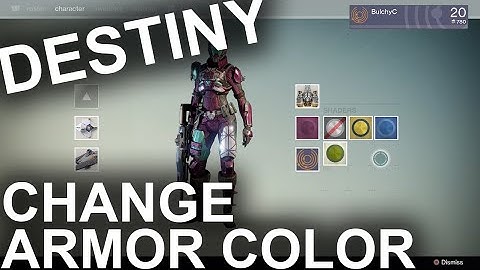Destiny - How to Change Armor Color (Guide)