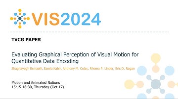 Evaluating Graphical Perception of Visual Motion for Quantitative Data Encoding - Fast Forward | VI