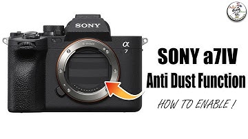 How to turn on Anti Dust Function || Closed Shutter in Sony a7iv