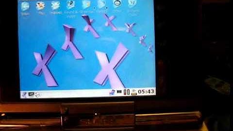 pdaXrom beta 3 on Sharp Zaurus