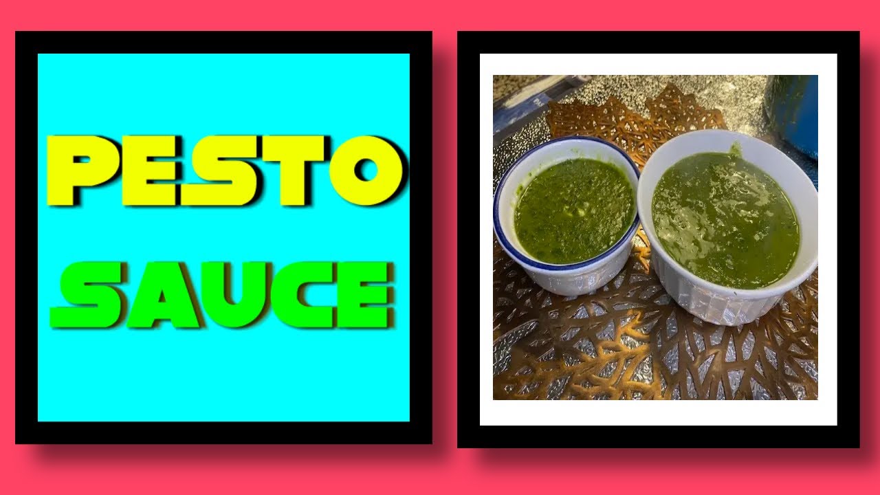 Very Easy Pesto Sauce Recipe Under 10 Minutes YouTube