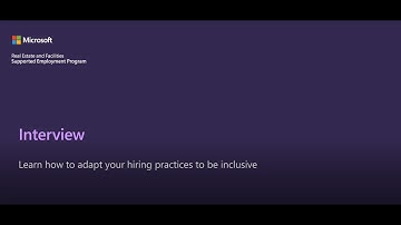 Microsoft Supported Employment Program Knowledge Center- Interview