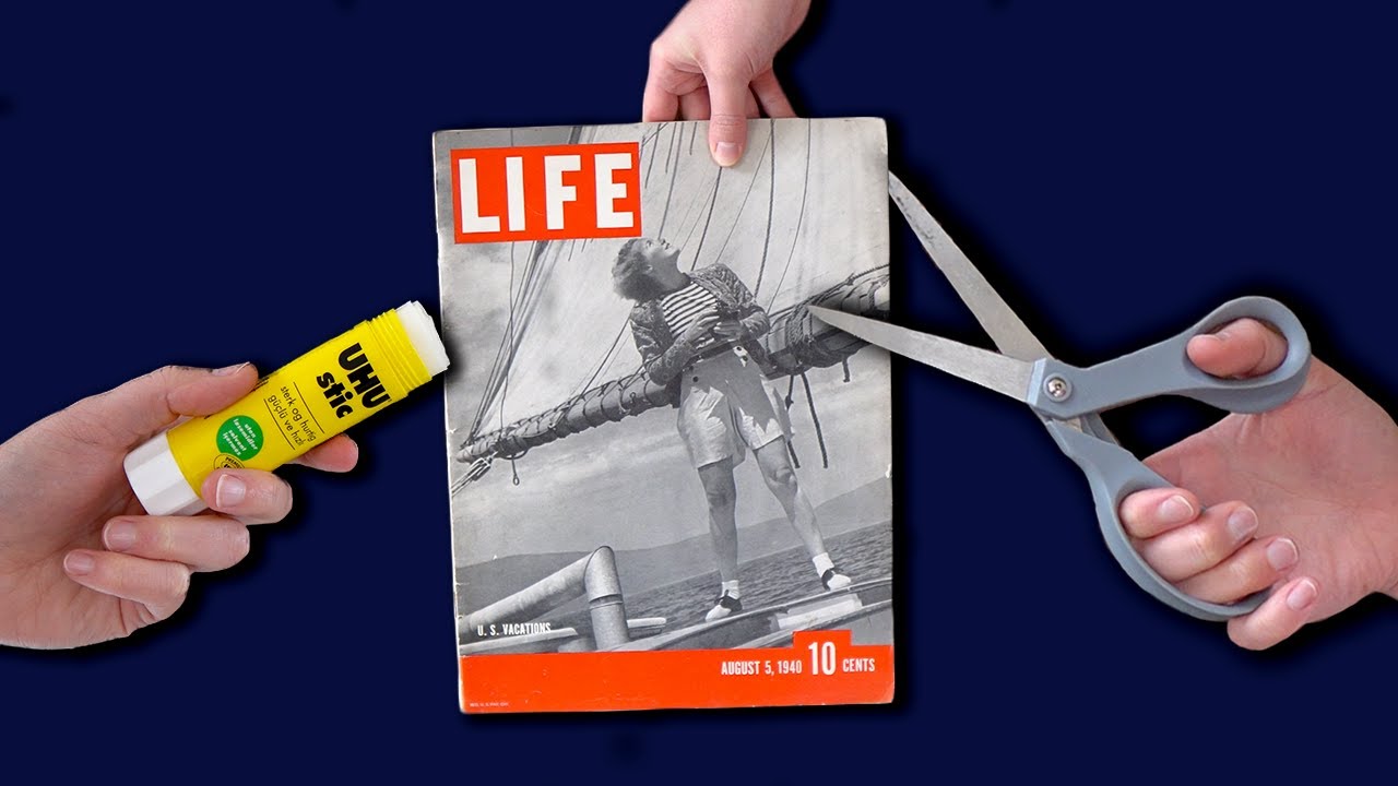 I turned a magazine from 1940 into new art