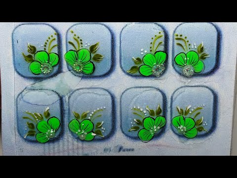 Como fazer adesivos para unhas com esmalte 🍀