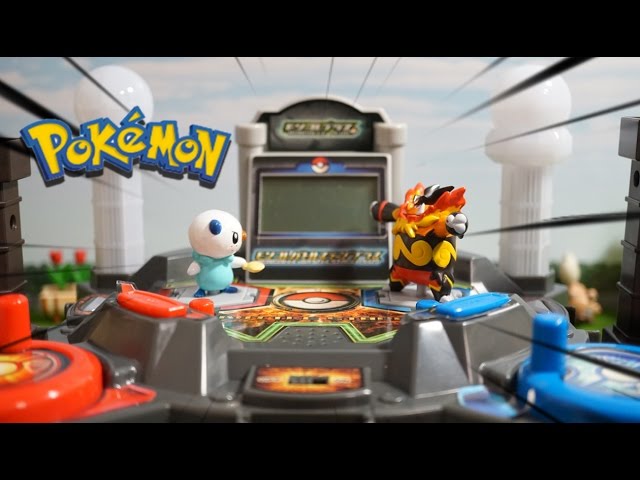 Pokemon Moncolle Battle Stage Plus Oshawott Vs Emboar Youtube