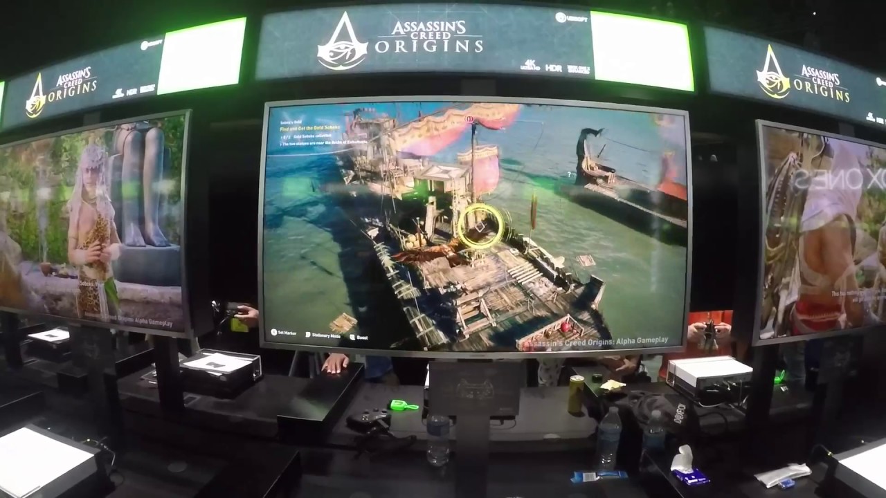 E3 2017 Assassin's Creed Origins Off-Screen Gameplay (1080p 60fps ...