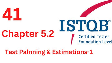 #istqb #quality_control شرح Chapter 5 ISTQB Foundation Level - Test Planning & Estimations-1
