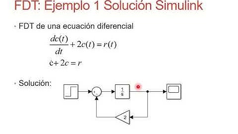 Solución de ecuaciones diferenciales en Matlab y Simulink