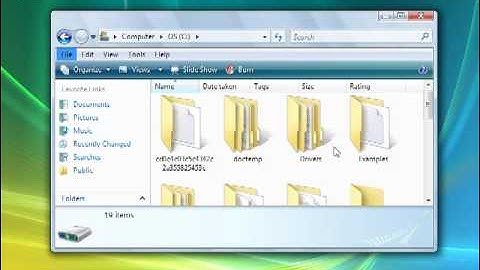 How to See Hidden Files in Vista