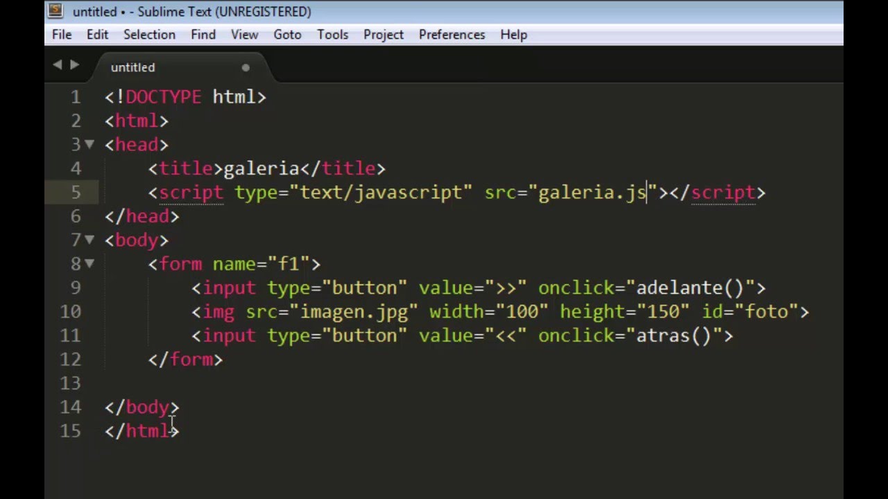 galeria de imagenes con javascript y html - YouTube