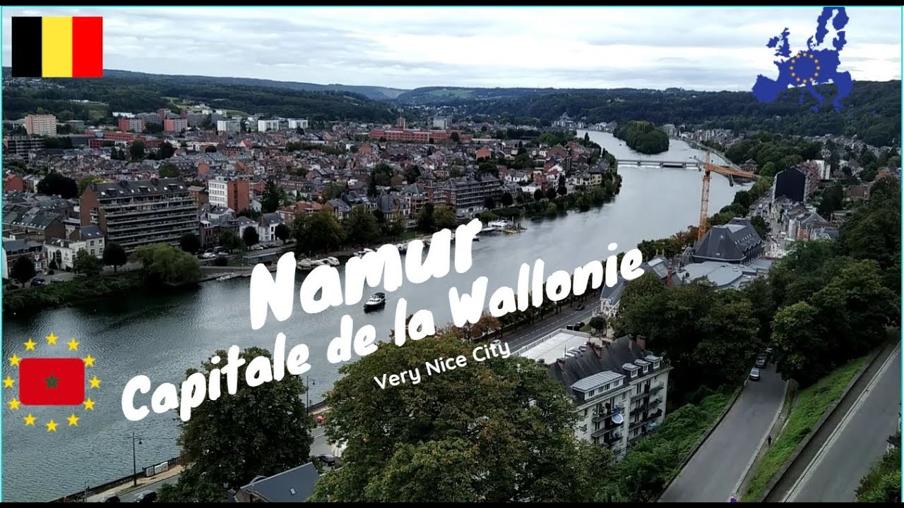Un Tour  dans la ville de Namur, Gare, Centre, Université, Citadelle ...