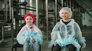 Дети сотрудников в гостях на производстве «Лебедяньмолоко»!