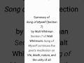 Song of Myself Section 7 Summary