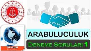 2022 / ADALET BAKANLIĞI / ARABULUCULUK SINAVI DENEME SORULARI 1