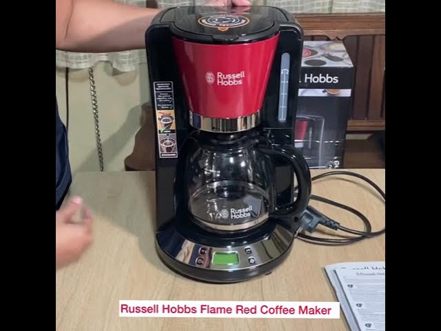 RUSSELL HOBBS 24031 56 Red ColoursPlus Coffee Maker - YouTube