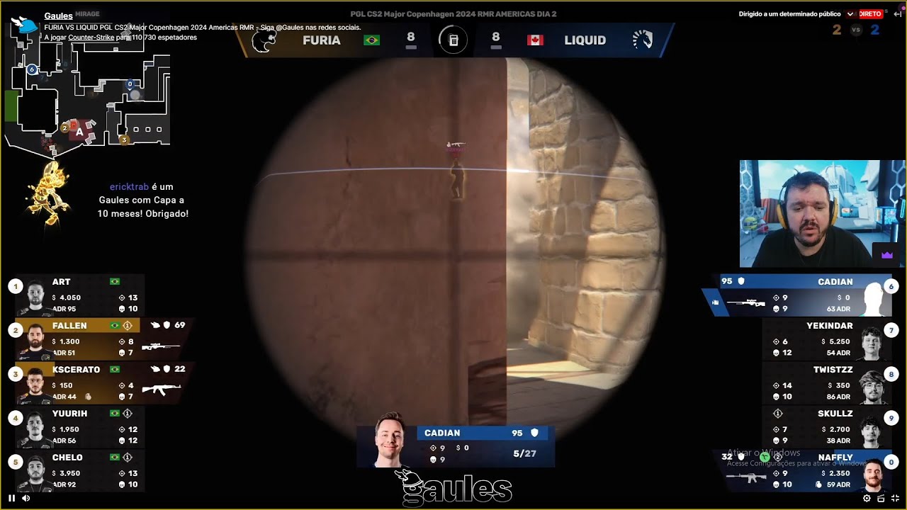 [GAULES AO VIVO] FURIA X LIQUID 14h - RMR AMERICAS - YouTube
