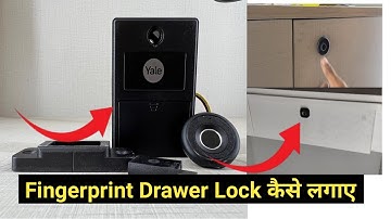 Fingerprint Drawer Lock Kaise Lagaye|How To Installation Fingerprint Drawer Lock| @Amarwoodworker