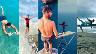 تيك توك الجزايريين في البحر 🌊😍 أجمل المقاطع و أقوى القفزات 🏄