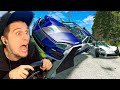 Mit über 200km/h SPORTWAGEN von der Straße crashen! | BeamNG