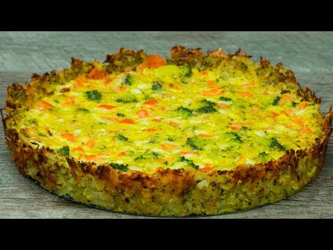 Tartă cu broccoli - nu conține  făină,este consistentă și foarte delicioasă!(fără gluten)| SavurosTV