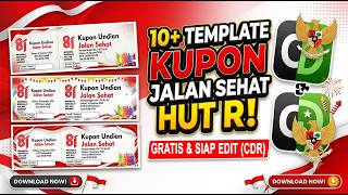 Cara Membuat Kupon Jalan Sehat HUT RI + Free Download 10+ Template Kupon Undian (CDR)