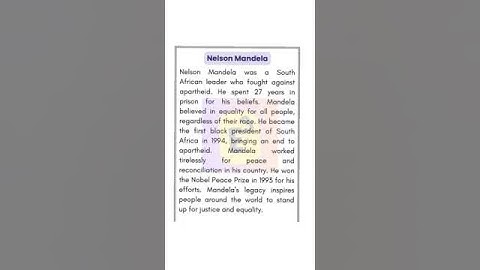 🔴 Essay On Nelson Mandela | Nelson Mandela  Essay | Nelson Mandela