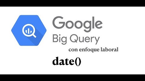 Funciones de fecha SQL Google BigQuery: date()