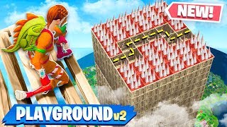 *NEW* DEATH MAZE GAMEMODE in FORTNITE! (PLAYGROUND MODE V2)