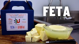 Fromage maison facile - Kit de fromage FETA tout inclus (U MAIN - Super idée CADEAU)