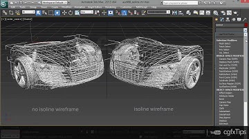3ds max Tutorial: Isoline Wireframe Render (Mental Ray)