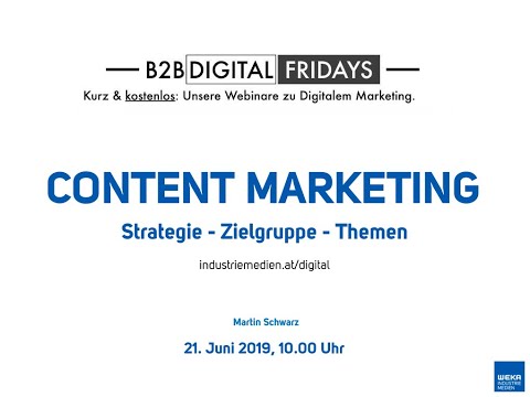 Webinar 2: Content Marketing. Strategie - Zielgruppe - Themen