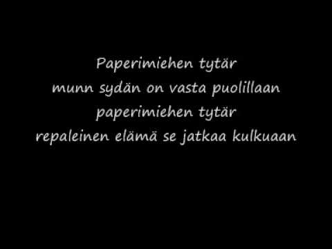 Hanna Pakarinen- Paperimiehen tytär + lyrics.wmv accords