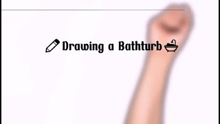 Step-by-Step Drawing Tutorial | Room Perspective & Bathtub Sketch ✏️ #drawingtutorial #painting