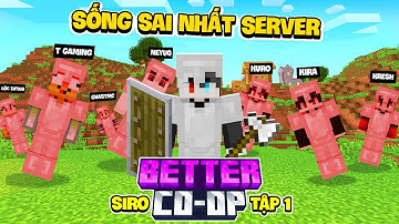 Tui Là Người Sống Dai Nhất Trong Team Lụy Mega SMP   Minecraft Better Co Op Tập 1