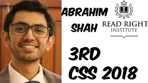 Abrahim Shah 3rd CSS 2018 Journey With Syed Taimoor Bukhari | Success Story | Chapter 1