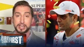 49ers' interest in Brady shows a lack of faith in Jimmy G — Nick Wright | NFL | FIRST THINGS FIRST