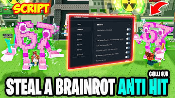 [☢️CHILLI HUB] Steal a Brainrot SCRIPT *NO KEY* (ROBLOX)🔥 ANTI HIT,  AUTO FISH AQUATIC BASE & MORE