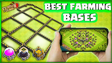 Best Th9 farming base copy link 2021 | Th9 farming base link | Th9 dark elixir farming base .... coc