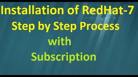 How to Install Red Hat Enterprise Linux 7.0 in VMware Workstation Step By Step with Subscription
