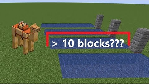 How far can camels dash/jump? Minecraft 1.20 snapshot testing.