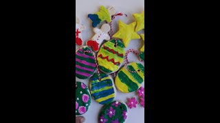 Salt dough Easter egg decorations