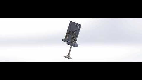 Valve and spring animation test in Solidworks